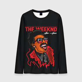 Мужской лонгслив 3D с принтом The Weeknd - After Hours в Кировске, 100% полиэстер | длинные рукава, круглый вырез горловины, полуприлегающий силуэт | blinding lights | music | pop | star boy | the weekend | the weeknd | музыка | уикенд