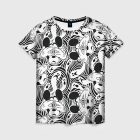 Женская футболка 3D с принтом микки макс гипноз в Кировске, 100% полиэфир ( синтетическое хлопкоподобное полотно) | прямой крой, круглый вырез горловины, длина до линии бедер | disney | mickey mouse | дисней | микки маус