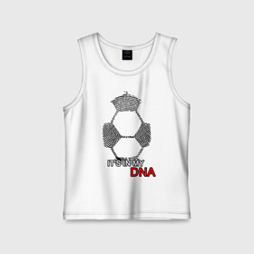 Детская майка хлопок с принтом FOOTBALL IN MY DNA в Кировске,  |  | art | dna | football | game | hand | play | soccer | sport | гены | днк | игра | игрок | кровь | отпечаток | рисунок | спорт | футбол | футболист