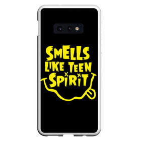 Чехол для Samsung S10E с принтом Smells like teen spirit в Кировске, Силикон | Область печати: задняя сторона чехла, без боковых панелей | alternative | kurt cobain | metall | music | nirvana | rock | альтернатива | курт кобейн | курт кобэйн | металл | музыка | нирвана | нирванна | рок