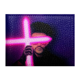 Обложка для студенческого билета с принтом The Weeknd - Blinding Lights в Кировске, натуральная кожа | Размер: 11*8 см; Печать на всей внешней стороне | blinding lights | music | pop | star boy | the weekend | the weeknd | музыка | уикенд