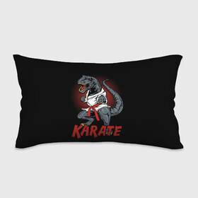 Подушка 3D антистресс с принтом KARATE T-REX в Кировске, наволочка — 100% полиэстер, наполнитель — вспененный полистирол | состоит из подушки и наволочки на молнии | animal | dinosaur | fight | fighter | hunter | karate | red | sport | strong | t rex | боец | бои | динозавр | карате | сила | спорт | тиранозавр | хищник