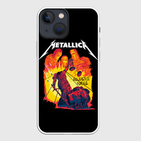 Чехол для iPhone 13 mini с принтом Justice for all в Кировске,  |  | alternative | metalica | metall | metallica | music | rock | альтернатива | джеймс хэтфилд | металика | металл | металлика | музыка | рок