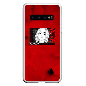 Чехол для Samsung Galaxy S10 с принтом МИККИ | RED EDITION в Кировске, Силикон | Область печати: задняя сторона чехла, без боковых панелей | Тематика изображения на принте: anime | draken | mikey | tokyo revengers | аниме | дракен | кэн | манга | мандзиро | микки | рюгудзи | сано | токийские мстители