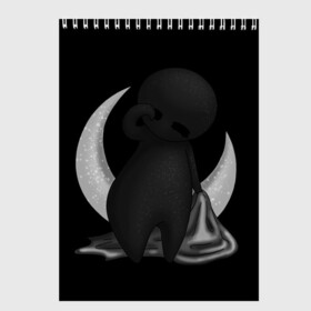 Скетчбук с принтом Соня в Кировске, 100% бумага
 | 48 листов, плотность листов — 100 г/м2, плотность картонной обложки — 250 г/м2. Листы скреплены сверху удобной пружинной спиралью | Тематика изображения на принте: black | dark | dream | gothic | gray | monochrome | moon | mork2028 | night | shadow | sleep | sleepy | готический | луна | месяц | монохромный | морк2028 | ночь | серый | сон | сонливость | сонный | тень | тьма | чёрно белый | чёрный