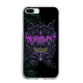 Чехол для iPhone 7Plus/8 Plus матовый с принтом MALEVOLENT / ANGRY DOG в Кировске, Силикон | Область печати: задняя сторона чехла, без боковых панелей | Тематика изображения на принте: angry dog | готический | дог | животные | зверь | злая собака | зубы | клыки | монстр | оскал | пасть | пес | челюсть