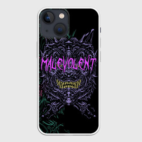 Чехол для iPhone 13 mini с принтом MALEVOLENT   ANGRY DOG в Кировске,  |  | angry dog | готический | дог | животные | зверь | злая собака | зубы | клыки | монстр | оскал | пасть | пес | челюсть