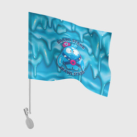 Флаг для автомобиля с принтом Скуик и слизь в Кировске, 100% полиэстер | Размер: 30*21 см | brawler | goo | slime | squeak | сквик | слайм