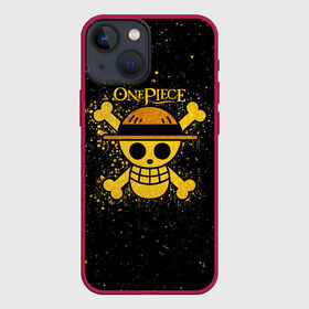 Чехол для iPhone 13 mini с принтом Веселый Роджер пиратов Соломенной Шляпы в Кировске,  |  | anime | manga | one piece | аниме | большой куш | ван пис | весёлый роджер | вон пис | король пиратов | логотип | манга | монки д. луффи | мугивары | перекрещённый костями | пират | пиратский флаг