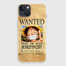 Чехол для iPhone 13 с принтом Манки Д. Луффи в розыске One Piece в Кировске,  |  | anime | manga | monkey d. luffy | one piece | аниме | большой куш | ван пис | вон пис | капитан | король пиратов | луси | луфи | луффи | луффи но уми | луффи таро | манга | манки д. луффи | мугивара | пират | пятый император