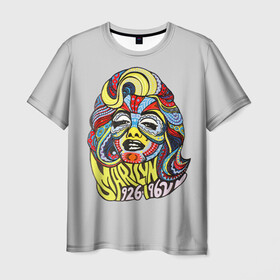 Мужская футболка 3D с принтом  Мэрилин Монро в Кировске, 100% полиэфир | прямой крой, круглый вырез горловины, длина до линии бедер | marilyn | marilyn monroe | popart | арт | мэрилин монро
