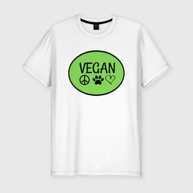Мужская футболка хлопок Slim с принтом Vegan Family в Кировске, 92% хлопок, 8% лайкра | приталенный силуэт, круглый вырез ворота, длина до линии бедра, короткий рукав | green | greenpaece | nature | sport | vegan | yoga | веган | вегетарианец | гринпис | еда | животные | жизнь | здоровье | зеленый | йога | мир | овощи | пища | планета | природа | растение | спорт | тело | фрукты