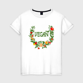 Женская футболка хлопок с принтом Vegan World в Кировске, 100% хлопок | прямой крой, круглый вырез горловины, длина до линии бедер, слегка спущенное плечо | green | greenpaece | nature | sport | vegan | yoga | веган | вегетарианец | гринпис | еда | животные | жизнь | здоровье | зеленый | йога | мир | овощи | пища | планета | природа | растение | спорт | тело | фрукты