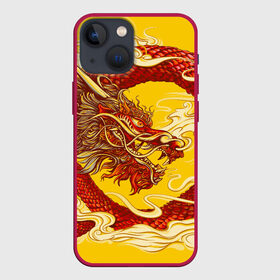 Чехол для iPhone 13 mini с принтом Китайский Дракон, China Dragon в Кировске,  |  | chinese dragon | dhina dragon | dragon | азиатский дракон | восточный дракон | дракон | китайские драконы | китайский дракон | красный дракон | традиционный китайский дракон | японский дракон