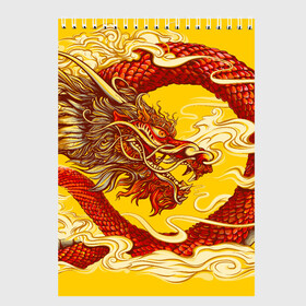 Скетчбук с принтом Китайский Дракон, China Dragon в Кировске, 100% бумага
 | 48 листов, плотность листов — 100 г/м2, плотность картонной обложки — 250 г/м2. Листы скреплены сверху удобной пружинной спиралью | Тематика изображения на принте: chinese dragon | dhina dragon | dragon | азиатский дракон | восточный дракон | дракон | китайские драконы | китайский дракон | красный дракон | традиционный китайский дракон | японский дракон