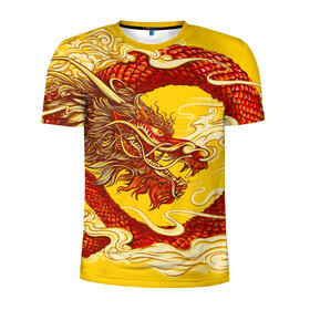 Мужская футболка 3D спортивная с принтом Китайский Дракон, China Dragon в Кировске, 100% полиэстер с улучшенными характеристиками | приталенный силуэт, круглая горловина, широкие плечи, сужается к линии бедра | Тематика изображения на принте: chinese dragon | dhina dragon | dragon | азиатский дракон | восточный дракон | дракон | китайские драконы | китайский дракон | красный дракон | традиционный китайский дракон | японский дракон