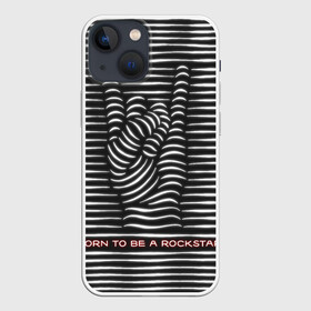 Чехол для iPhone 13 mini с принтом Рождён быть Рок Звездой в Кировске,  |  | born to be rockstar | rock | rockstar | рок | рокзвезда | рокстар