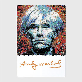 Магнитный плакат 2Х3 с принтом Andy Warhol в Кировске, Полимерный материал с магнитным слоем | 6 деталей размером 9*9 см | Тематика изображения на принте: andy warhol | art | legend | pop art | portrait | signature | искусство | легенда | подпись | поп арт | портрет | энди уорхол
