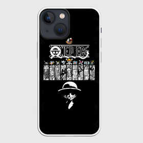 Чехол для iPhone 13 mini с принтом Пираты Соломенной Шляпы One Piece в Кировске,  |  | anime | manga | one piece | аниме | большой куш | ван пис | весёлый роджер | вон пис | король пиратов | логотип | манга | монки д. луффи | мугивары | перекрещённый костями | пират | пиратский флаг