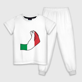 Детская пижама хлопок с принтом Италия в Кировске, 100% хлопок |  брюки и футболка прямого кроя, без карманов, на брюках мягкая резинка на поясе и по низу штанин
 | among us impasta | italy | италия | италияфинал | че2021 | чемпионевропы