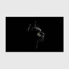 Бумага для упаковки 3D с принтом Черный кот в Кировске, пластик и полированная сталь | круглая форма, металлическое крепление в виде кольца | взгляд | глаза | киса | киска | кот | котик | котяра | профиль | пушистый | усы