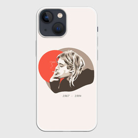 Чехол для iPhone 13 mini с принтом Арт Курт в Кировске,  |  | alternative | kurt cobain | metall | music | nirvana | rock | альтернатива | курт кобейн | курт кобэйн | металл | музыка | нирвана | нирванна | рок