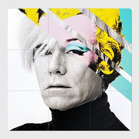 Магнитный плакат 3Х3 с принтом Энди Уорхол | Andy Warhol в Кировске, Полимерный материал с магнитным слоем | 9 деталей размером 9*9 см | andy warhol | художник | энди уорхол
