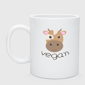 Кружка керамическая с принтом Vegan Cow в Кировске, керамика | объем — 330 мл, диаметр — 80 мм. Принт наносится на бока кружки, можно сделать два разных изображения | cow | green | greenpaece | nature | sport | vegan | yoga | веган | вегетарианец | гринпис | еда | животные | жизнь | здоровье | зеленый | йога | корова | мир | овощи | пища | планета | природа | растение | спорт | тело | фрукты