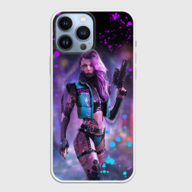 Чехол для iPhone 13 Pro Max с принтом CYBERPUNK 2077 NEON | КИБЕРПАНК НЕОН (Z) в Кировске,  |  | cd project red | cyberpunk 2077 | demon | keanu reeves | samurai | smile | vi | арасака | ви | демон | киану ривз | киберпанк 2077 | найт сити | самураи | смайл