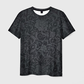 Мужская футболка 3D с принтом Dark Pattern в Кировске, 100% полиэфир | прямой крой, круглый вырез горловины, длина до линии бедер | Тематика изображения на принте: dark | pattern | retro | vector | иллюстрация