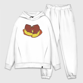 Мужской костюм хлопок OVERSIZE с принтом Wu Tang Cookie в Кировске,  |  | black | cream | gza | hip hop | method man | music | new york | odb | old school | rap | rza | wu tang | wu tang clan | аудио | винил | ву тэнг | граффити | диджей | кассета | микрофон | музыка | нью йорк | пластинка | рэп | рэпер | хип хоп