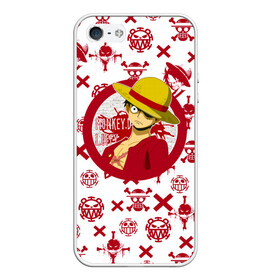 Чехол для iPhone 5/5S матовый с принтом Манки Д. Луффи | пиратские знаки One Piece в Кировске, Силикон | Область печати: задняя сторона чехла, без боковых панелей | anime | manga | monkey d. luffy | one piece | аниме | большой куш | ван пис | веселый роджер | вон пис | капитан | король пиратов | луси | луфи | луффи | манга | манки д. луффи | мугивара | пират | пираты белоуса