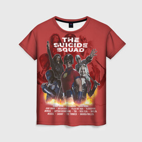 Женская футболка 3D с принтом The Suicide Squad в Кировске, 100% полиэфир ( синтетическое хлопкоподобное полотно) | прямой крой, круглый вырез горловины, длина до линии бедер | dc | squad | suicide squad | vdkarsvet | миротворец | миссия навылет | отряд | харли квинн | человек в горошек