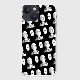 Чехол для iPhone 13 mini с принтом ONE PUNCH MAN | ВАН ПАНЧ МАН (Z) в Кировске,  |  | anime | ok | one punch man | onepunchman | oppai | saitama | аниме | ван панч мен | ванпанчмен | лысый | макото | ок | окей | сайтама | человек один удар