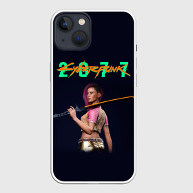 Чехол для iPhone 13 с принтом CYBERPUNK 2077 | КИБЕРПАНК (Z) в Кировске,  |  | cd project red | cyberpunk 2077 | demon | keanu reeves | samurai | smile | vi | арасака | ви | демон | киану ривз | киберпанк 2077 | найт сити | самураи | смайл