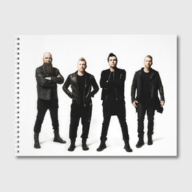 Альбом для рисования с принтом Three Days Grace band в Кировске, 100% бумага
 | матовая бумага, плотность 200 мг. | alternative | metall | music | rock | three days grace | адам гонтье | альтернатива | металл | музыка | рок | три дэйс грэйс