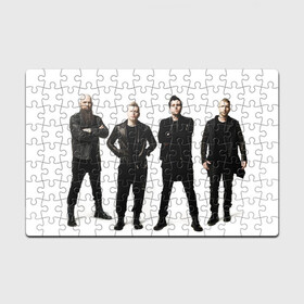 Головоломка Пазл магнитный 126 элементов с принтом Three Days Grace band в Кировске, полимерный материал с магнитным слоем | 126 деталей, размер изделия —  180*270 мм | alternative | metall | music | rock | three days grace | адам гонтье | альтернатива | металл | музыка | рок | три дэйс грэйс