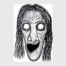Магнитный плакат 2Х3 с принтом Растрепанное лицо в Кировске, Полимерный материал с магнитным слоем | 6 деталей размером 9*9 см | dead | ghost | halloween | horror | suspense | vampire | witch | zombie
