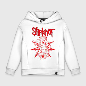 Детское худи Oversize хлопок с принтом Slipknot 