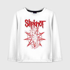 Детский лонгслив хлопок с принтом Slipknot 