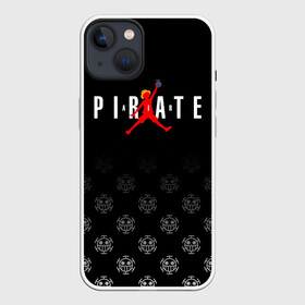 Чехол для iPhone 13 с принтом PIRATE AIR One Piece в Кировске,  |  | anime | manga | monkey d. luffy | one piece | аниме | баскетбол | баскетболист | большой куш | ван пис | вон пис | джордан | капитан | король пиратов | лого | логотип | луси | луфи | луффи | манга | манки д. луффи | мугивара