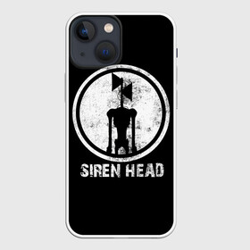 Чехол для iPhone 13 mini с принтом СИРЕНОГОЛОВЫЙ ЧБ в Кировске,  |  | siren head | игра | монстр | сиреноголовый | существо | хоррор