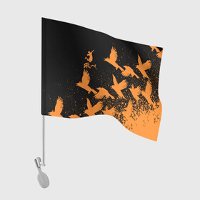 Флаг для автомобиля с принтом Haikyu | Волейбол в Кировске, 100% полиэстер | Размер: 30*21 см | anime | haikyu | manga | аниме | волейбол | манга | хината | шоё хината