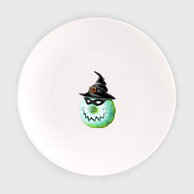 Тарелка с принтом Ведьмина тыковка в Кировске, фарфор | диаметр - 210 мм
диаметр для нанесения принта - 120 мм | ведьмина тыковка | маска | тыква | улыбка | хэллоуин | шляпа
