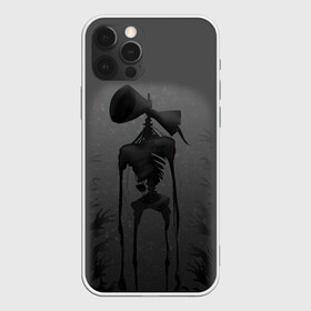 Чехол для iPhone 12 Pro Max с принтом СИРЕНОГОЛОВЫЙ GRAY в Кировске, Силикон |  | Тематика изображения на принте: siren head | игра | монстр | сиреноголовый | существо | хоррор