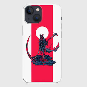 Чехол для iPhone 13 mini с принтом Bloodborne Redline в Кировске,  |  | bloodborne | game | games | stranger | бладборн | игра | игры | соулс | странник