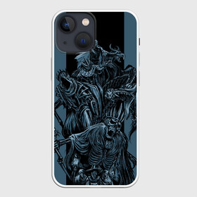 Чехол для iPhone 13 mini с принтом Скелеты из шкафа в Кировске,  |  | dark | diablo | привидение | скайрим | скелет | череп
