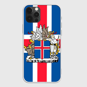 Чехол для iPhone 12 Pro Max с принтом Флаг и Герб Исландии в Кировске, Силикон |  | бык | герб | грифон | дракон | исландии | исландия | коровы | красный | линии | орел | пастух | синий | флаг