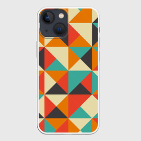 Чехол для iPhone 13 mini с принтом Треугольники в Кировске,  |  | геометрия | краски | кубы | минимализм | треугольники