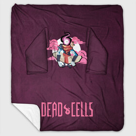 Плед с рукавами с принтом Dead Cells Pink в Кировске, 100% полиэстер | Закругленные углы, все края обработаны. Ткань не мнется и не растягивается. Размер 170*145 | Тематика изображения на принте: cell | cells | dead | dead cells | game | gamer | games | metroidvania | roguelike | игра | игры